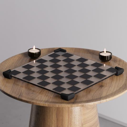 Modern Glass Chess Board Only – Handmade Chessboard for Home & Office Decor