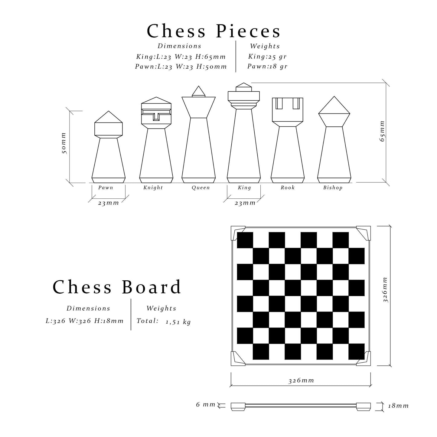 Modern Glass Chess Set: Weighted Pieces, Unique Design
